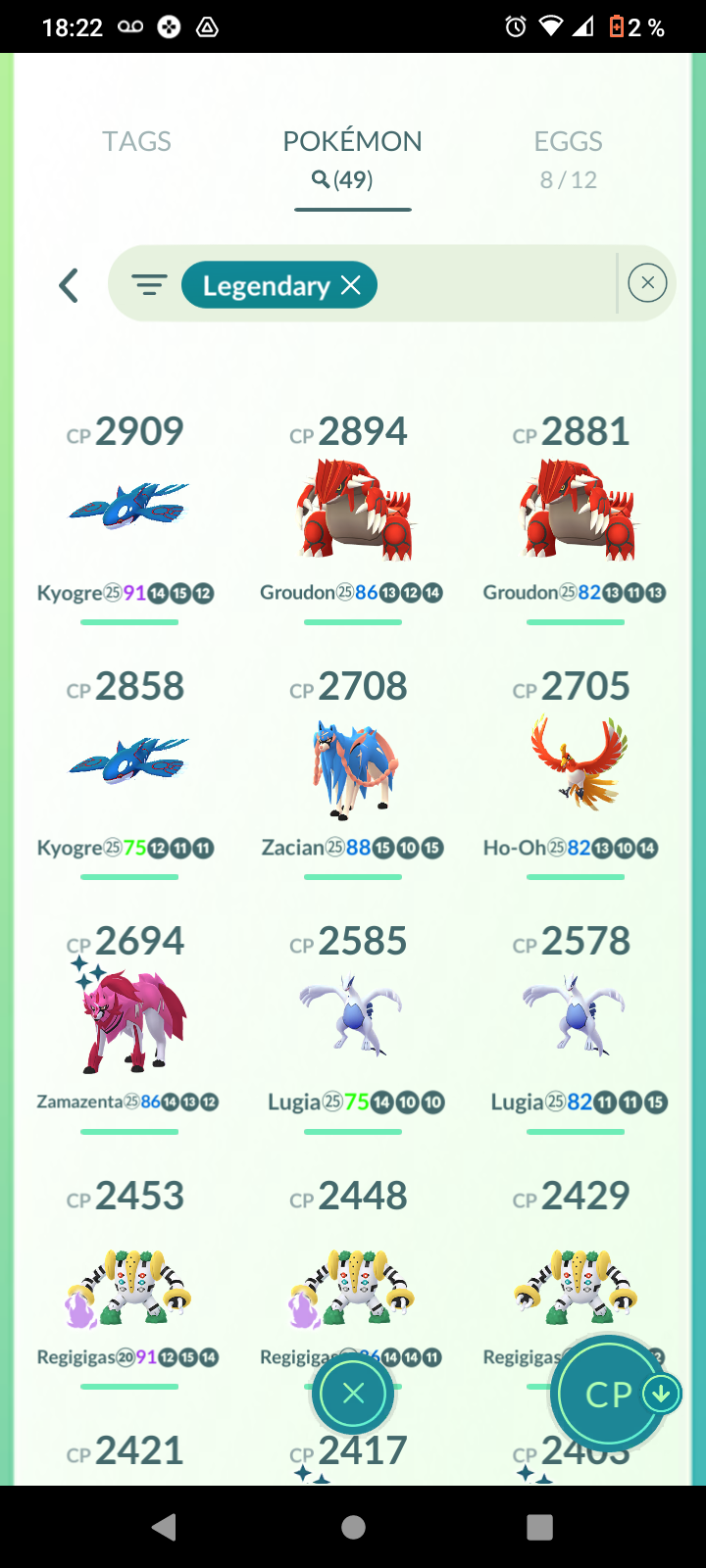 ACCOUNT LEVEL 32 - Eternatus + ZACIAN SWORD + Dialga ROT | 19 SHINY|49 LEGENDARY| 187 POKEMON|BAG 350