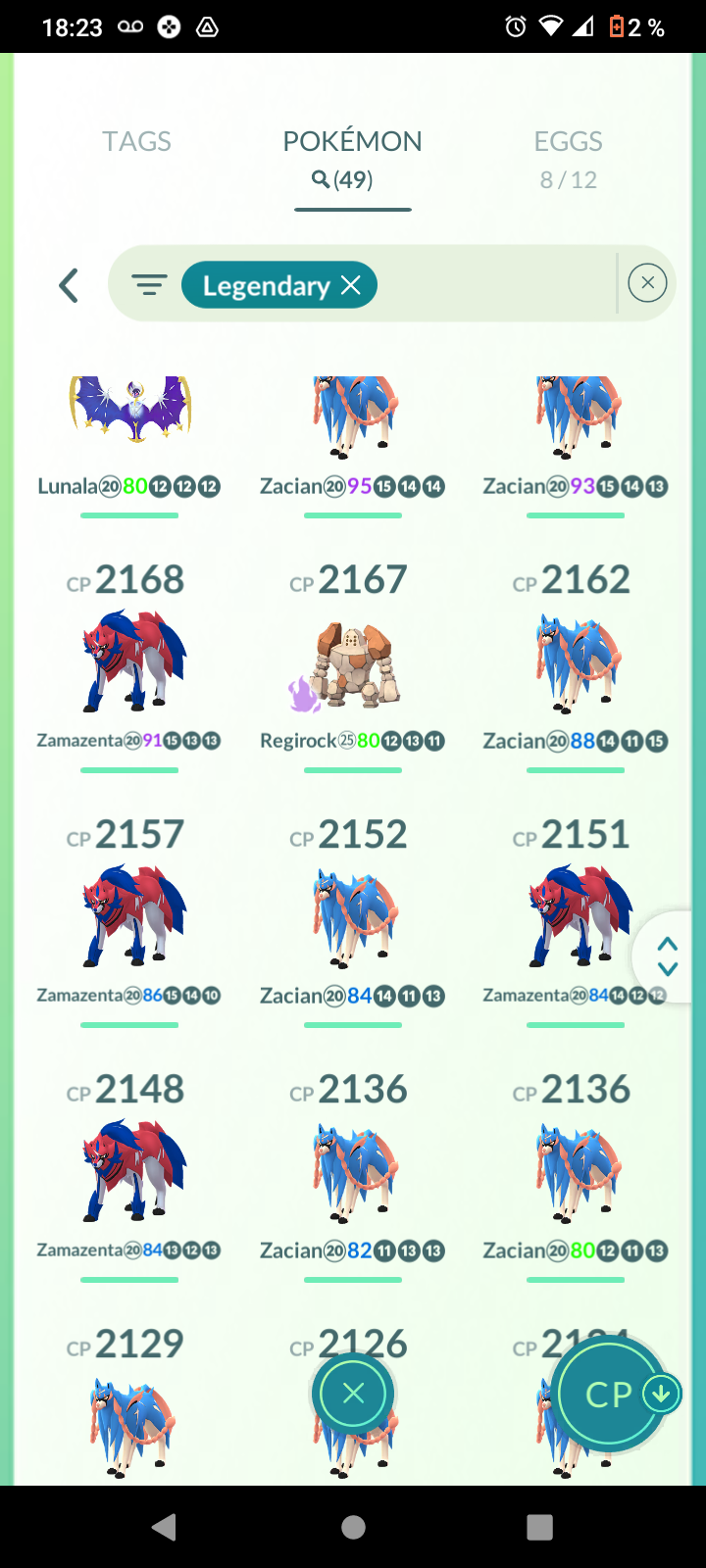 ACCOUNT LEVEL 32 - Eternatus + ZACIAN SWORD + Dialga ROT | 19 SHINY|49 LEGENDARY| 187 POKEMON|BAG 350