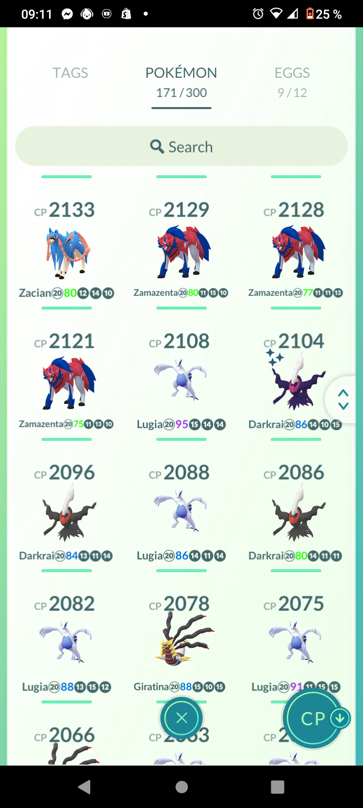 Account Lvl40- DIALGA✨ ROT,PALKIA SR, Zacian/Zamzenta SHINY ✨✨- Bag 350/300 Pokémons - & Legendary & more