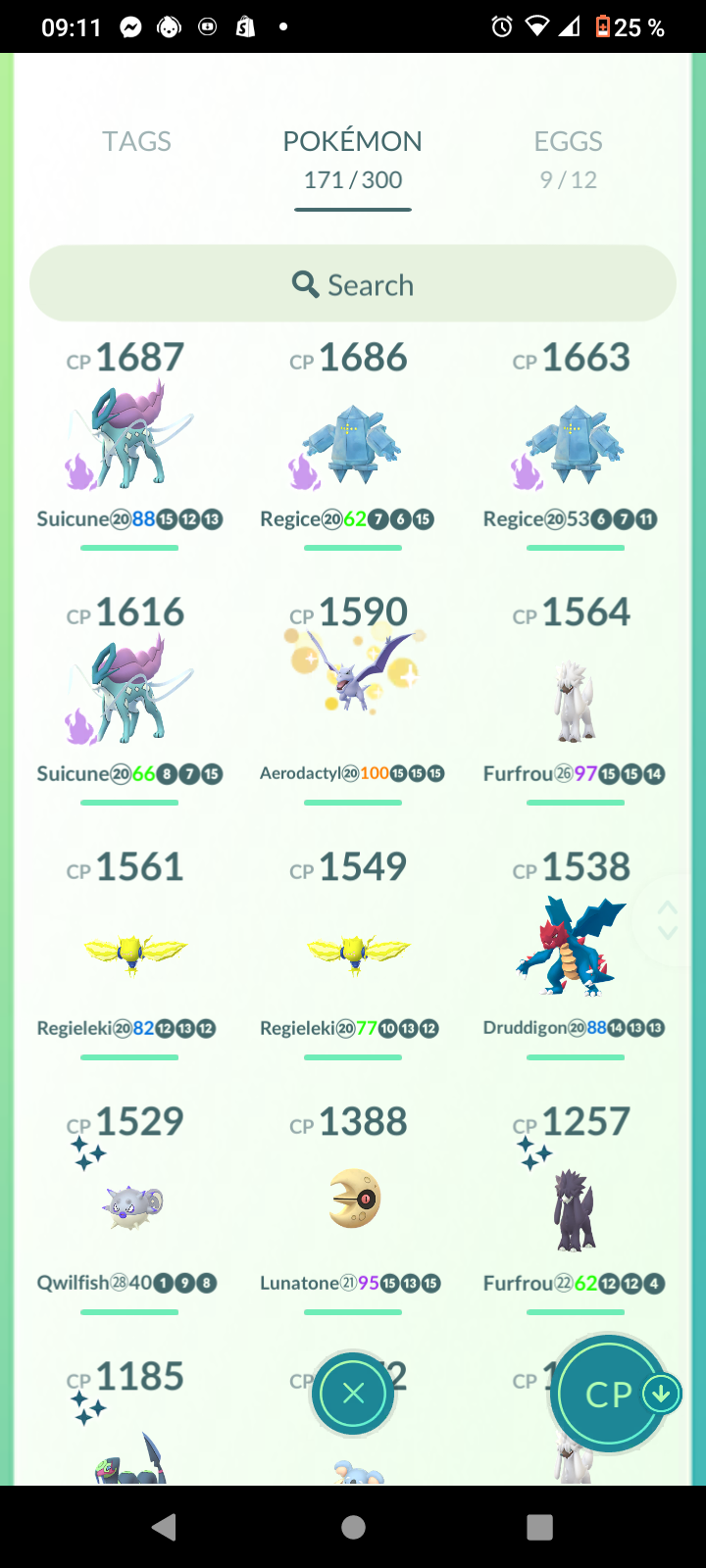 Account Lvl40- DIALGA✨ ROT,PALKIA SR, Zacian/Zamzenta SHINY ✨✨- Bag 350/300 Pokémons - & Legendary & more