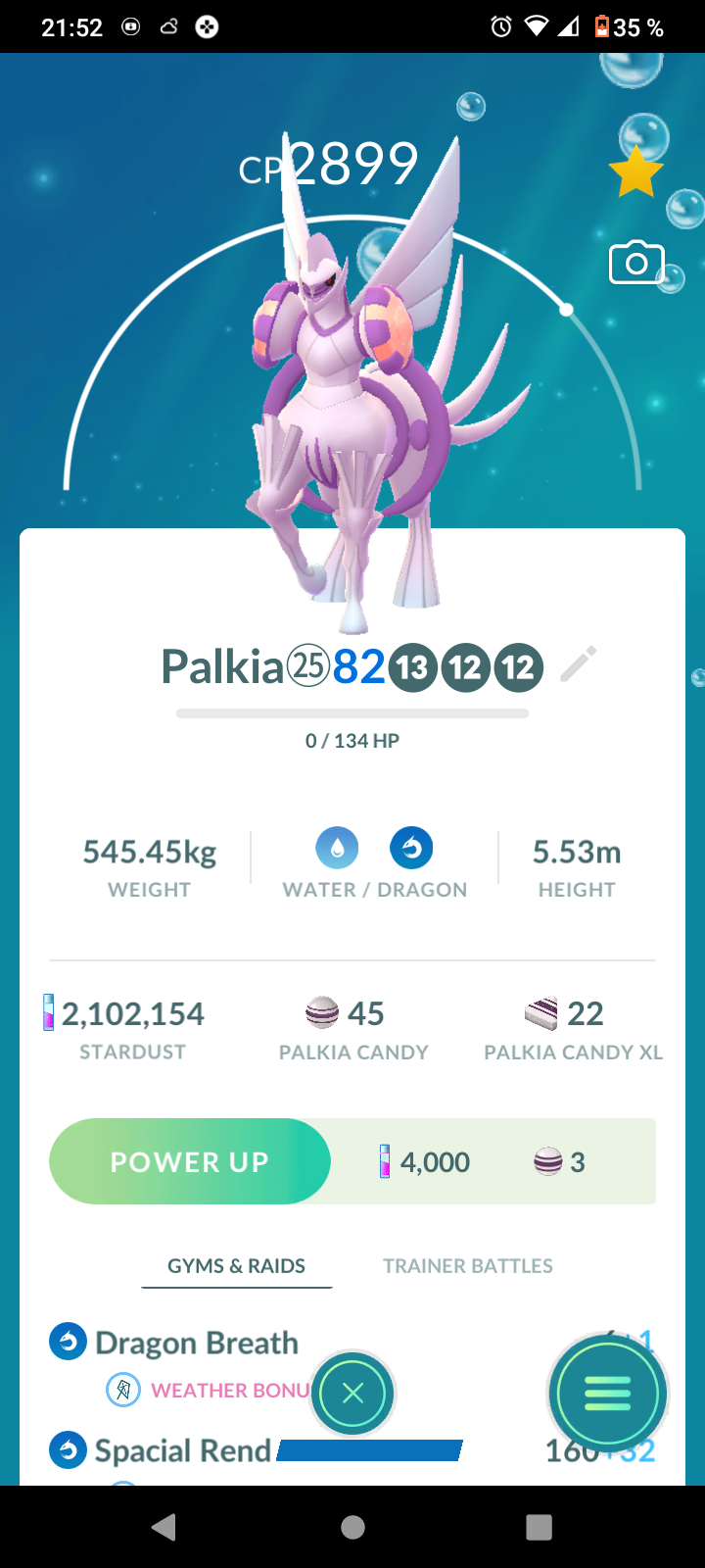 Account Lvl40- DIALGA✨ ROT,PALKIA SR, Zacian/Zamzenta SHINY ✨✨- Bag 350/300 Pokémons - & Legendary & more