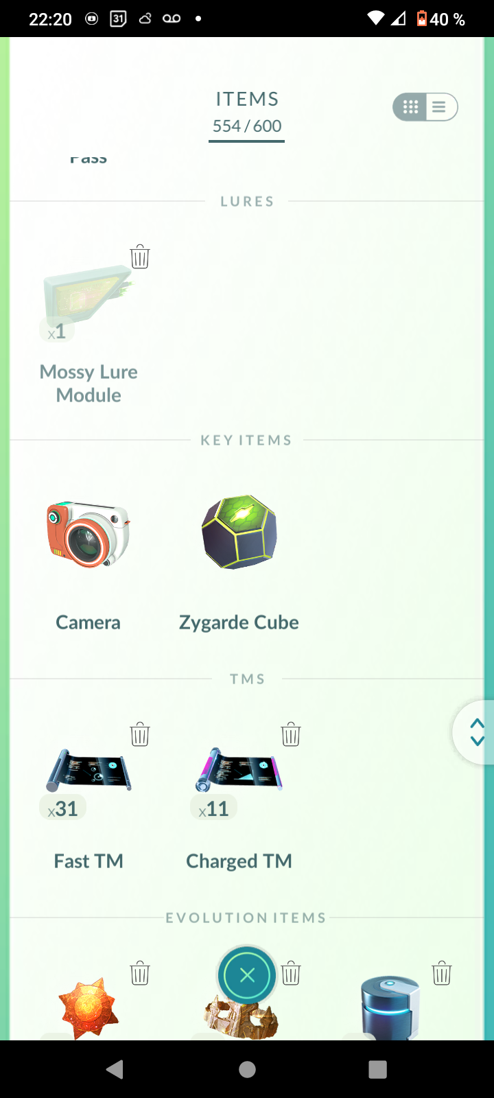 Account Lv42 - Eternatus + Gigamax + ROT( ROAR OF TIME)🔥🔥ITEM BAG 600 / 350 POKEMON